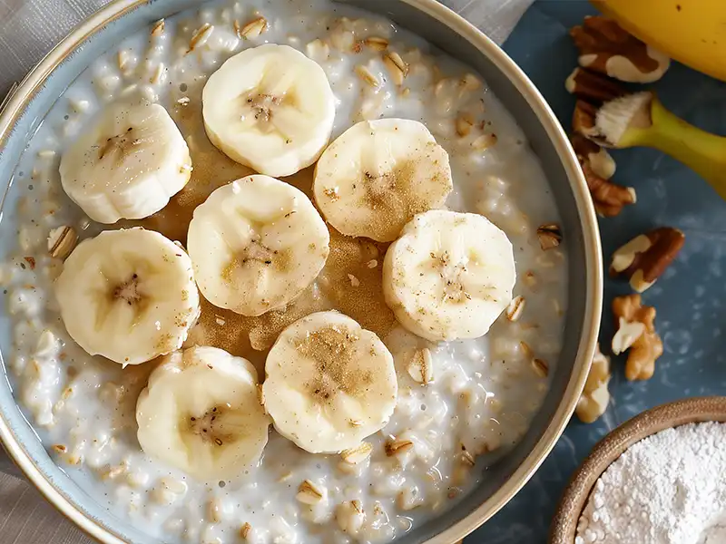 Comida Pre Entreno Avena con Plátano